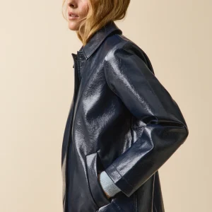 Manteau vinyle femme