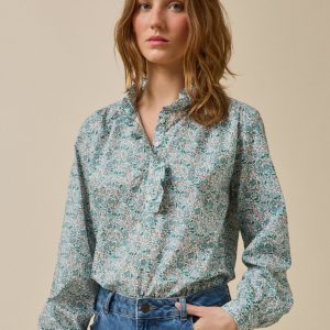 Blouse col volanté femme tissu Liberty Dante - Limited Collection