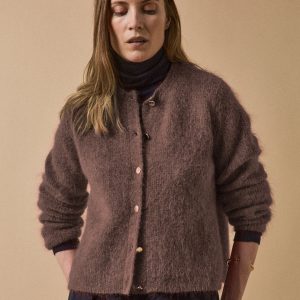 Gilet femme avec laine et mohair