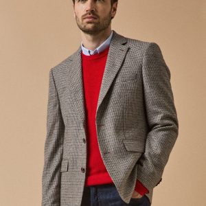 Blazer lainage pied de poule homme