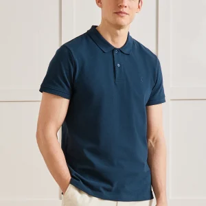 Polo uni maille piquée homme coton biologique