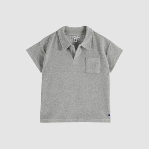 Polo – Éponge – Gris Chine Uni – Enfant – Émile et Ida