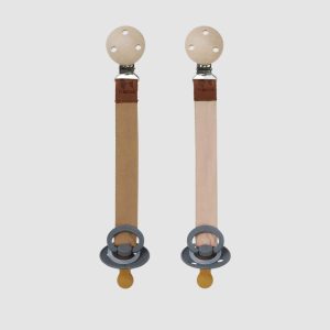 Attache-tétine – lot de 2 – Dusty Rose Mix – Fabelab