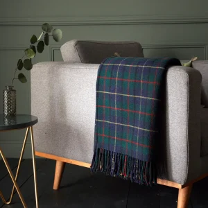 Plaid écossais laine majoritaire