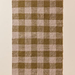 Tapis vichy en jute "Axel" - petit modèle