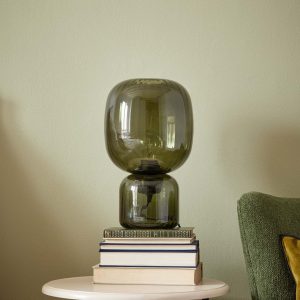 Lampe Louise en verre teinté