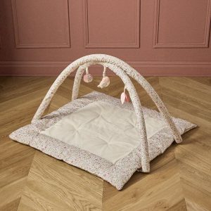 Tapis d'éveil tissu Liberty et gaze de coton