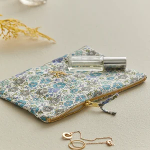 Pochette brodée en tissu Liberty - Vente Solidaire