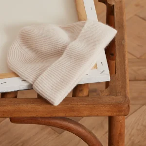 Bonnet maille côtelée adulte - collection cachemire
