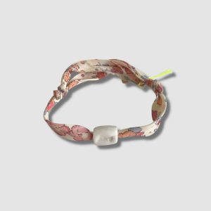 Bracelet Dorothy Motif Écru – Cylindre Art – Margote Céramiste