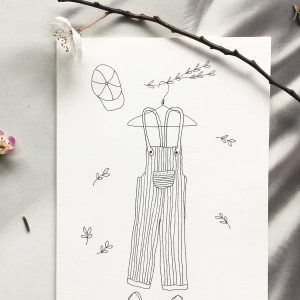 Carte – Salopette – Papillonnage