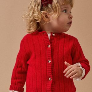 Gilet en pure laine mérinos Bébé