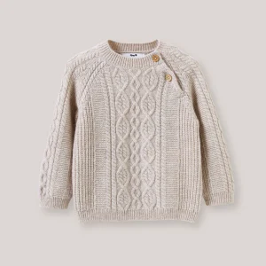 Pull torsadé Bébé en laine