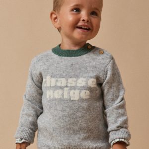 Pull ours Bébé en laine
