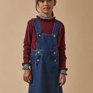 Robe tablier en denim Fille