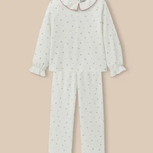 Pyjama en velours imprimé Fille