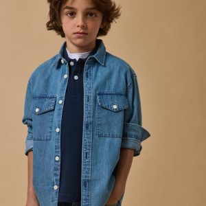 Chemise en denim garçon