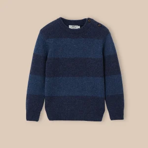 Pull rayé laine Garçon
