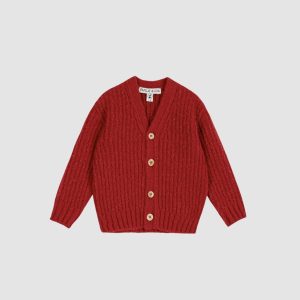 Cardigan – Rouge – Bébé – Émile et Ida