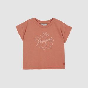 Tee-shirt – Coton Bio – Framboise – Enfant – Émile et Ida