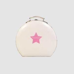 Valisette ronde pailletée Blanche – Ratatam