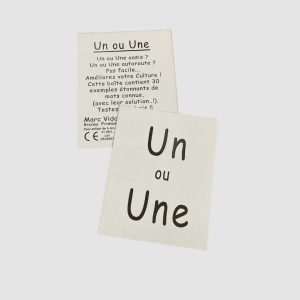 Cartes – Un ou une – Marc Vidal