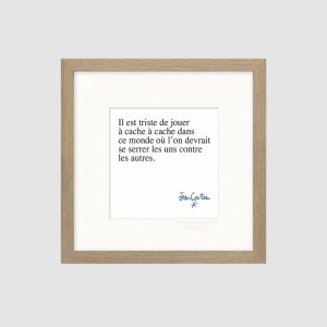Affiche Collection Jean Cocteau – Il est triste de jouer – Image Républic