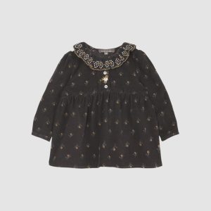 Robe bébé en velours Jonquille – Emile et Ida