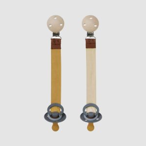 Attache-tétine – lot de 2 – Ochre Mix – Fabelab