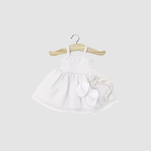 Tutu Rosella blanc et chaussons de danse – Gordis 34 & 37 cm – Minikane