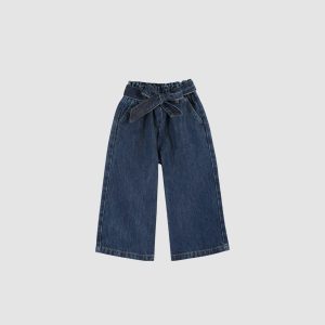 Jean large ceinturé denim – Enfant – Emile et Ida