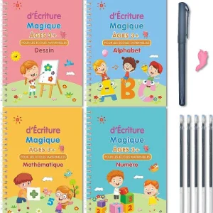 4x Cahiers de Calligraphie + Stylos Magiques🎄 ( 2 ACHETES= 1 OFFERT )🎄