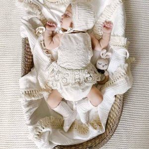 Couverture bébé en gaze de coton