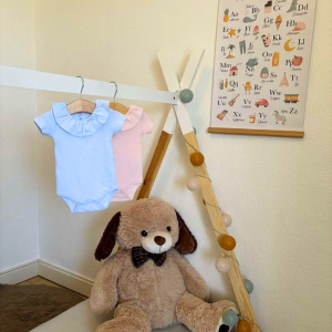 Body manches courtes bébé fille et garçon 100% coton