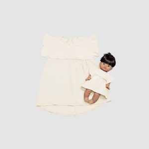 Robe Daisy – Ecru – Enfant ou Poupée – Minikane