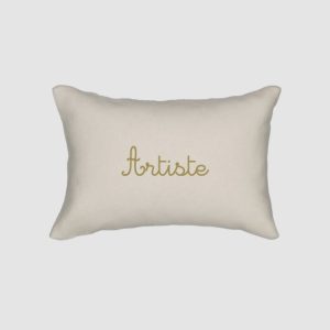 Petit coussin – Artiste – Beige – Bobbin & Tricot