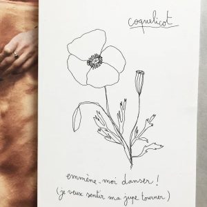 Carte – Coquelicots – Papillonnage
