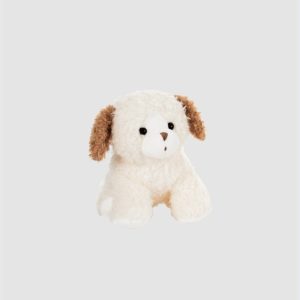 Peluche Chien Lilou Large – Crème et Marron – Egmont Toys