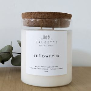 Bougie 360g – Thé d’amour – Saugette
