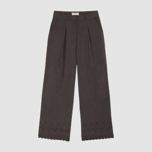 Pantalon Broderie Anglaise – Bitume – Emile et Ida