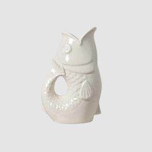 Vase poisson – Blanc cassé – Opjet