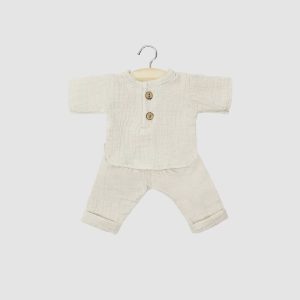 Babies – Ensemble Andrea – Gaze de coton galet – Minikane