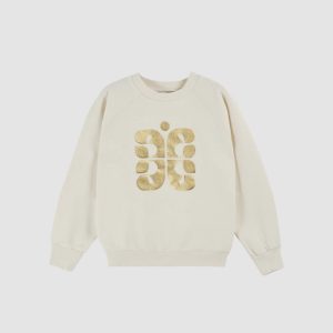 Sweat Logo Coton Bio Écru – Femme – Emile et Ida