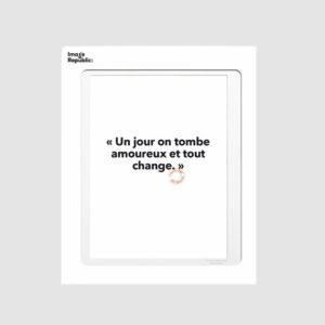Affiche – Un jour on tombe amoureux – 30 x 40 – Image Republic