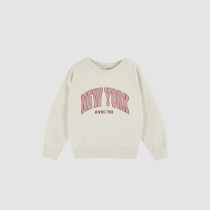 Sweat New York Coton Bio Crème – Enfant – Émile et Ida