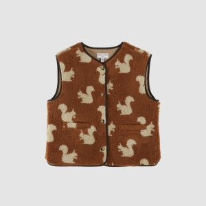 Veste sans manches Cassis Écureuil camel – Émile et Ida