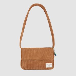 Sac à main velours caramel – Émile et Ida