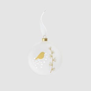 Boule de Noël Médaillon givré Oiseau – Räder