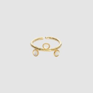 Bague Salomé – Nacre – plaqué or – Audrey Langlois