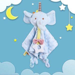Couverture doudou éléphant plat